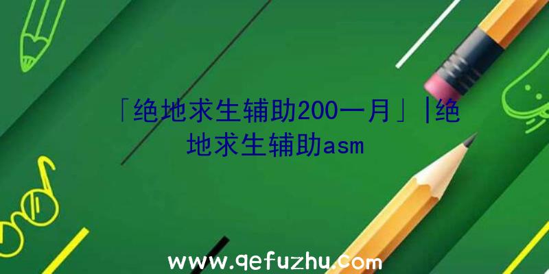 「绝地求生辅助200一月」|绝地求生辅助asm